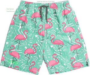 Short <span class=keywords><strong>de</strong></span> plage décontracté à séchage rapide pour petits garçons <span class=keywords><strong>maillot</strong></span> <span class=keywords><strong>de</strong></span> <span class=keywords><strong>bain</strong></span> taille moyenne élastique imprimé tricoté tissage <span class=keywords><strong>maillot</strong></span> <span class=keywords><strong>de</strong></span> <span class=keywords><strong>bain</strong></span> enfant polyester - Product Image 3