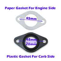 Sportsmoto EN STOCK Collecteur d'admission de carburateur avec joint d'étanchéité et espaceur pour Pit Bike, Dirt Bike, ATV, Quad, Monkey, Dax Bikes
