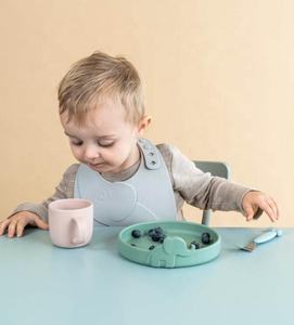 Juego de cena de silicona de elefante libre de BPA, copa de silicona y cuchara de silicona, personalizado, CPC, nuevo - Product Image 5