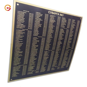 JAGUARSIGN Plaque commémorative personnalisée en laiton et bronze gravée au laser pour cimetière, monument funéraire, <span class=keywords><strong>pierre</strong></span> <span class=keywords><strong>tombale</strong></span>, extérieur - Product Image 1