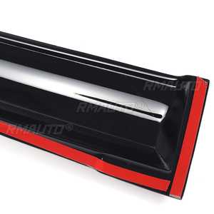 Deflectores de ventana laterales, 4 Uds., para Toyota Landcruiser Prado serie 120 2003-2009, visera negra para ventana, protectores contra la lluvia y el sol - Product Image 6