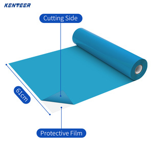 Vinyle thermocollant PVC personnalisé haute température pour transfert à chaud, film textile HTV en rouleau pour impression sur T-shirts et vêtements - Product Image 2