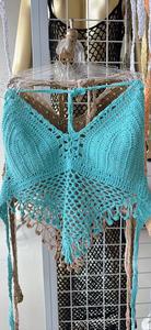 Haut de bikini en crochet pour femmes fait à la main motif géométrique maillot de bain tricoté vêtements de plage décontractés Offre Spéciale de Bali Indonésie - Product Image 3