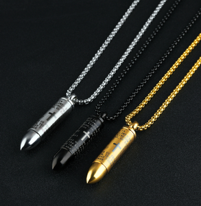 الفولاذ المقاوم للصدأ رصاصة قلادة جرة رماد قلادة الصليب اللوردات الصلاة رماد الحرق قلادة - Product Image 2