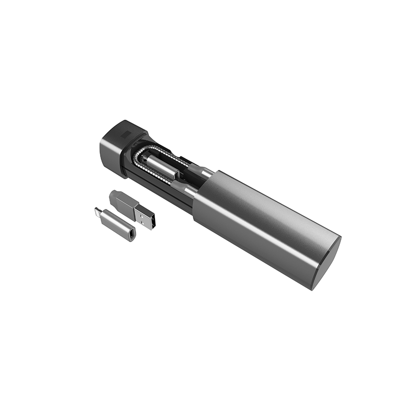 3 в 1 Тип C USB быстрая зарядка Многофункциональный зарядный кабель комплект с 900 мАч Power bank
