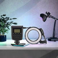 Mini-caméra vidéo professionnelle RF-550D avec flash annulaire LED 3000-15000K pour la photographie