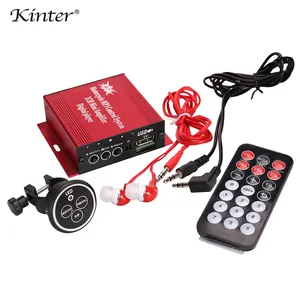 Kinter A7 Fm Radio Tf Usb Input Memory Card Reader Mini Amplifier Audio Mp3 Player For Motorcycle Car