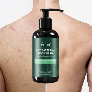 Gel de Ducha 100% Natural y Orgánico Antifúngico con Árbol de Té y Menta, Blanqueador, Anti-Picazón, Herbal y Refrescante para Adultos - Product Image 1
