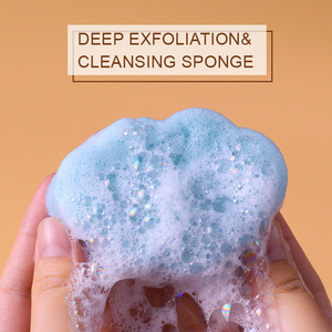 Éponge faciale en konjac naturelle et sûre pour bébé, écologique, douce, exfoliante et nettoyante, vente en gros - Product Image 2