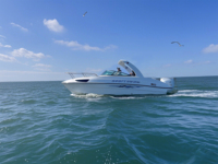 Bateau de Pêche FLIT-730 7,3 m, Design en Fibre de Verre, Moteur Hors-Bord, Bateau de Sport de Luxe en PRV avec Cabine pour Usage Familial et Surf