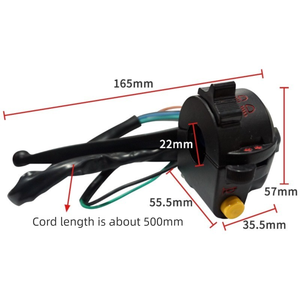 Accesorios para Motocicleta JH70 JH90 Scooter Small Turtle King: Conjunto de Asiento con Interruptor y Manillar de <span class=keywords><strong>Freno</strong></span> - Product Image 3