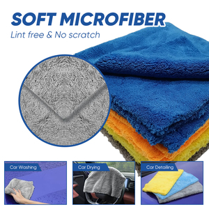 Paño de limpieza para autos de microfibra Coral, ventaja competitiva en calidad y precio con certificación FDA, una opción ganadora para compradores B2B. - Product Image 2