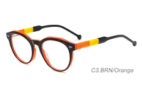 190008 vente en gros à la main enfants acétate feuilles montures de lunettes cadres pour lunettes