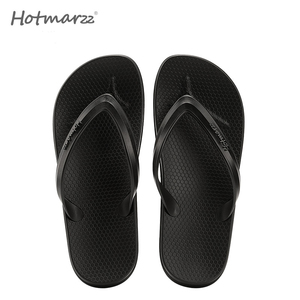 Sandal pria, grosir dan eceran Musim Panas pria dalam ruangan dan luar ruangan anti-selip warna bergaris cocok sandal jepit santai pantai - Product Image 5