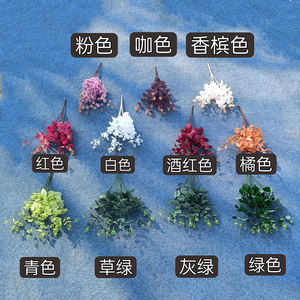 Ramas de tallos de eucalipto esmeriladas y polvorientas artificiales de eucalipto, relleno de ramo, maceta colgante de cocina, maceta de eucalipto a la venta, para uso en la cocina - Product Image 6