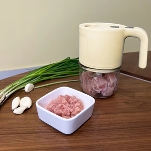 Robot culinaire multifonction Brinax 5 en 1 pour bébé, <span class=keywords><strong>hachoir</strong></span> à légumes électrique, fonctions de découpe, de mélange et de broyage sans fil et portables - Product Image 2