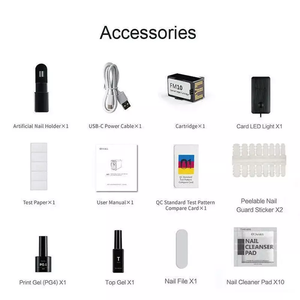 Electric Automatic 3D Intelligent Manicure DIY Digital Art Designs Finger Nails Printing Machine <b>WiFi</b> Salon Use 1024x600dpi 12V - Product Image 5