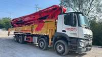 Nouvelle Arrivée 2023 Sanys Benz Chassis Peinture d'Origine Camion Pompe à Béton Diesel 6 Sections Moteur EURO 5 Émissions 62m Vertical