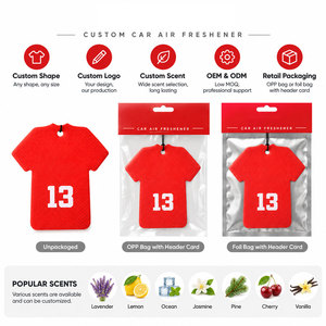 Ambientador de Coche con Diseño de Camiseta Deportiva, Perfume Colgante de Larga Duración, con Logotipo Personalizado - Product Image 2