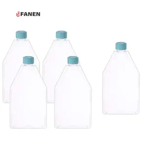 Fanen Wholesale Plastic Cell Culture Bottle Laboratory 75 175 Cubic Meter Rectangular Canted Neck