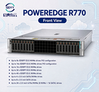 Serveur en rack d'entreprise R770 2U, stockage évolutif, prise en charge des SSD et des HDD, processeur Intel Xeon 6 pour centre de données cloud