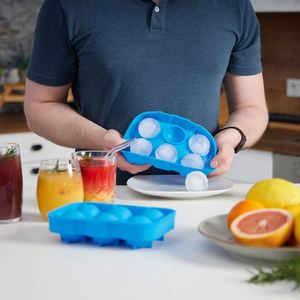 Molde de Silicona Redondo de 6 Cavidades para Hacer Hielo en Forma de Bola, Ecológico, para Whisky, Helados, Niños y Adultos - Product Image 2