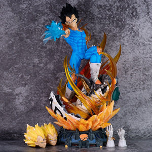 Figura de acción de Vegeta Super Saiyan de 41 cm, de la serie <span class=keywords><strong>Dragon</strong></span> <span class=keywords><strong>Ball</strong></span> <span class=keywords><strong>Z</strong></span>, de PVC, modelo coleccionable, juguete con luz para niños, regalo. - Product Image 2
