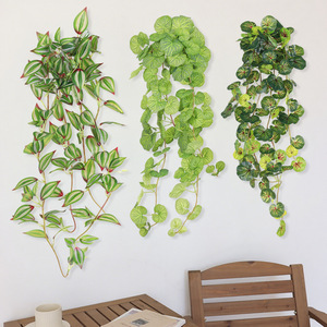 Plantas Artificiales <span class=keywords><strong>de</strong></span> Plástico, Enredadera Artificial para Decoración <span class=keywords><strong>de</strong></span> Paredes, Techo y Colgantes, Decoración <span class=keywords><strong>de</strong></span> Enredadera Larga <span class=keywords><strong>de</strong></span> Criptomera - Product Image 1