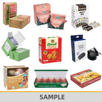 Machine automatique d'emballage de boîtes en carton de papier Machine d'emballage de boîtes en carton de sachet de biscuits sucrés aux amandes
