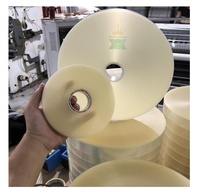 Rouleau de cerclage thermofusible avec logo personnalisé avec film OPP plastique transparent pour machine à cercler automatique
