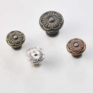 Cabinet <b>Knobs</b> Round Zinc Alloy Antique Bronze <b>Silver</b> Red Bronze Minimalist Design Single Hole For Cabinet Doors <b>Drawer</b> Handle - Product Image 3