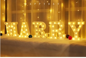 חם מכירת 3d led 3D led אות מיני ולנטיין קישוט עם אור לילה תפאורה לבית ותאורת מסיבה - Product Image 4