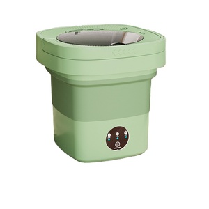 Viagem portátil carro doméstico ao ar livre pequeno portatil 6L 8L 4L dobrável mini máquina de lavar roupa elétrica - Product Image 1