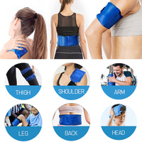 Ensemble de compresses réutilisables en gel chaud/froid avec sangles – Compresses souples en gel pour soulager les douleurs musculaires et articulaires
