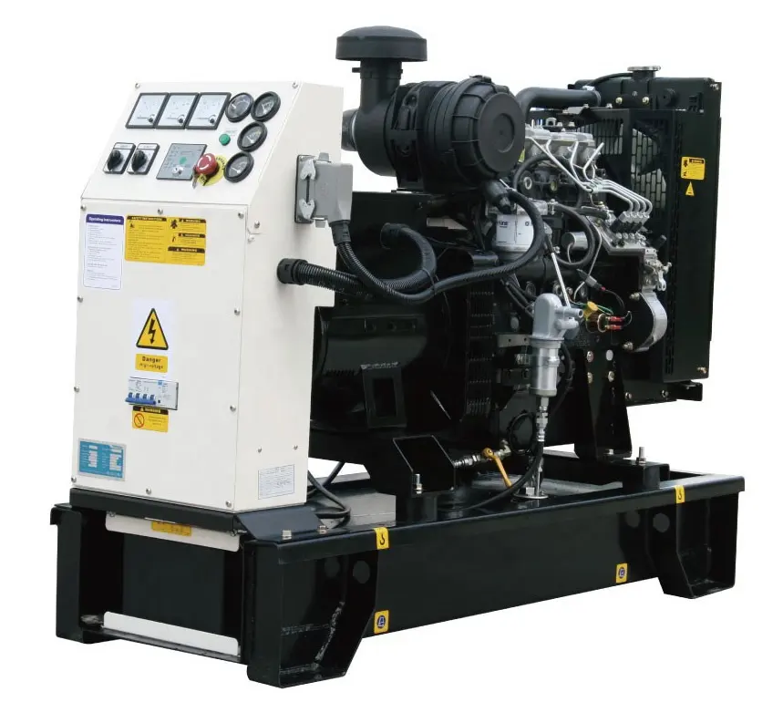 Marca del motore del regno unito monofase 10 kva potenza diesel 1500 rpm generatore di tipo aperto