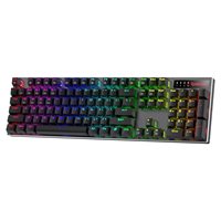 Clavier de jeu mécanique sans fil RGB OEM ODM K556 PRO 104 touches en aluminium, connectivité Tri-mode BT2.4GHz USB-C, performances stables