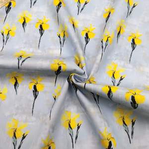 Nouvel arrivage de popeline de coton peigné à impression numérique de petit motif floral populaire pour enfants vêtements pour enfants - Product Image 1