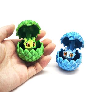 Set de Huevo de Dragón y Bebé Dragón Impresos en 3D Multicolor con Tapa Abatible - Figura de Modelo Creativa y Divertida - Product Image 1