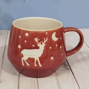 High Quality Custom Porcelain Coffee <b>Mug</b> Cartoon Style BSCI Certified Purple Red Wholesale Business Gifts Custom Logo <b>Reusable</b> - Product Image 6