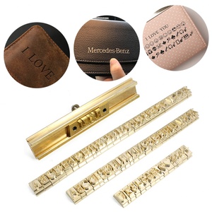 Matrice de marquage personnalisée pour logo, lettres, chiffres, symboles, caractères, en métal, cuivre, laiton, flexible - Product Image 1