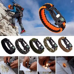 Top Vente Multifonctionnel 5-en-1 Boussole D'urgence Portable Alpinisme Randonnée Survie Bracelet - Product Image 6