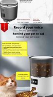Distributeur automatique de nourriture pour animaux de compagnie intelligent WIFI, durable, avec contrôle à distance par application, portions programmées, caméra, bols détachables de grande taille pour chats et chiens