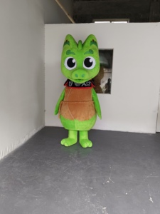 Yetişkinler İçin Unisex Etkinliklerde Kullanılabilen Cadılar Bayramı Özel Tasarım Çizgi Film Hayvan Yürüyen Maskot Şişme Kostüm - Product Image 5