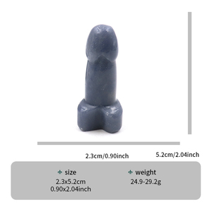 Dildo en cristal de quartz naturel de 50 mm, artisanal, pierres de guérison, <span class=keywords><strong>Phallus</strong></span> en verre, ornement sensuel en forme de pénis masculin, collection, cadeau - Product Image 5