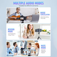K15 Mini micro/clips/vidéo 3 en 1 sans fil pour Bluetooth Lavalier Microphone technologie antibruit avec Type nouveau titre
