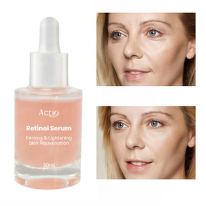 Sérum facial au rétinol pour les rides profondes avec acide ascorbique, sérum anti-âge pour les ridules, les taches brunes, les cicatrices post-acné - Product Image 1