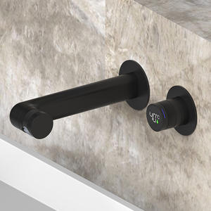 Grifo de Baño Moderno para Hotel Comercial HLK con Pantalla de Temperatura LED Digital, Montado en la Pared, Acabado Cromado, Válvula de Cerámica - Product Image 5