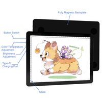 Ultra-mince 6 niveaux en continu Dimmable lumière LED Pad haute luminosité A3 A4 dessin lumière conseil traçage Table croquis outil