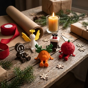 Decoraciones Navideñas Impresas en 3D Más Vendidas, Mini Adornos, Figuras Decorativas para Árboles de Navidad, Regalos y Piezas de Manualidades - Product Image 1