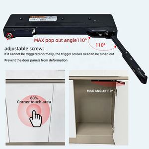 Système de fermeture douce à une touche, ouverture par pression, amortisseur pour les loquets de porte d'armoire dans les hôtels, les cuisines, les salons, les entrepôts - Product Image 3